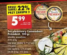 Biedronka Ser camembert aromatyczny President oferta