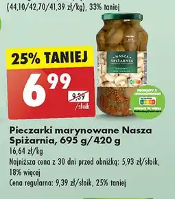 Biedronka Pieczarki marynowane Nasza Spiżarnia oferta