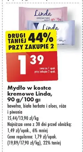 Biedronka Mydło róża i peonia Linda oferta