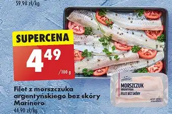 Biedronka Morszczuk argentyński filet bez skóry Marinero oferta