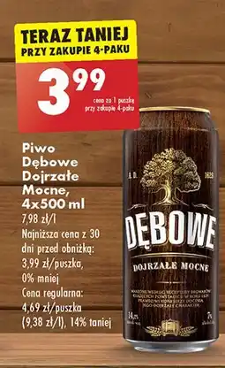 Biedronka Piwo Dębowe Mocne oferta