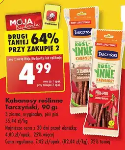 Biedronka Kabanosy piri-piri Tarczyński Roślinne oferta