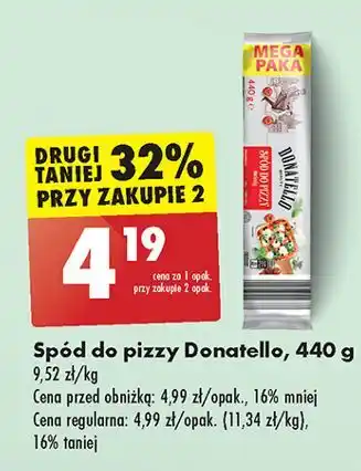 Biedronka Spód do pizzy Donatello Pizza oferta