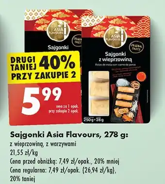 Biedronka Sajgonki z wieprzowiną Asia Flavours oferta