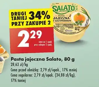 Biedronka Pasta jajeczna ze szczypiorkiem Salato oferta