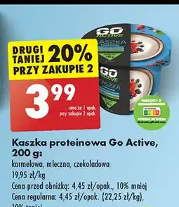 Biedronka Kaszka proteinowa czekoladowa Go Active oferta