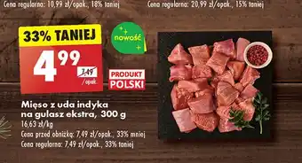 Biedronka Mięso z uda indyka na gulasz oferta