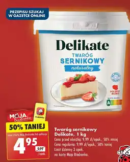 Biedronka Twaróg sernikowy naturalny Delikate oferta