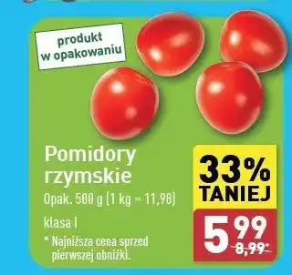 ALDI Pomidory rzymskie oferta