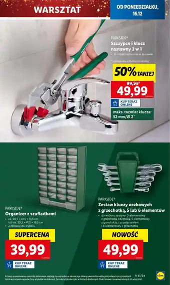 Lidl Organizer warsztatowy z szufladami Parkside oferta