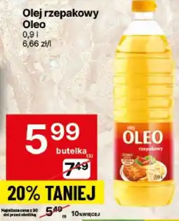 Delikatesy Centrum Olej rzepakowy Oleo oferta