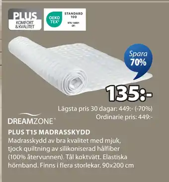 JYSK PLUS T15 MADRASSKYDD oferta