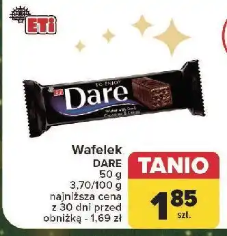 Carrefour Wafelek w ciemnej czekoladzie Eti Dare oferta