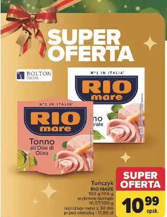 Carrefour Tuńczyk w sosie własnym Rio Mare oferta