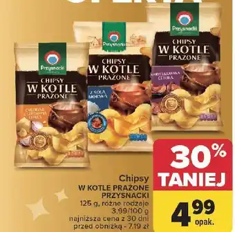 Carrefour Chipsy w kotle prażone karmelizowana cebula Przysnacki oferta