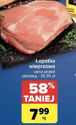 Carrefour Łopatka wieprzowa oferta