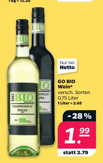 Netto GO BIO Wein oferta