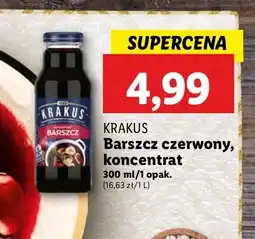 Lidl Barszcz czerwony koncentrat Krakus Maspex oferta