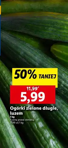 Lidl Ogórek zielony oferta