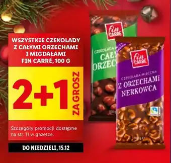 Lidl Czekolada mleczna z orzechami nerkowca Fin Carre oferta