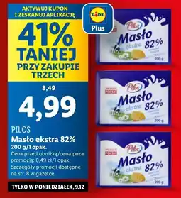Lidl Masło ekstra Pilos oferta