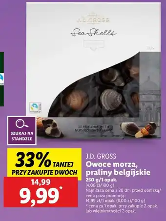 Lidl Praliny owoce morza J.d.gross oferta