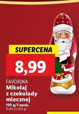 Lidl Mikołaj z czekolady Favorina oferta