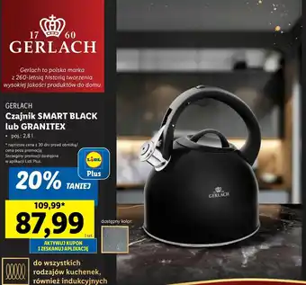 Lidl Czajnik Smart Black lub Granitex Gerlach oferta