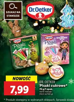 Lidl Pisaki cukrowe shrek Dr. Oetker oferta