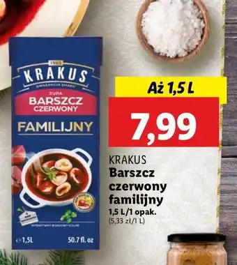 Lidl Barszcz czerwony Krakus maspex oferta