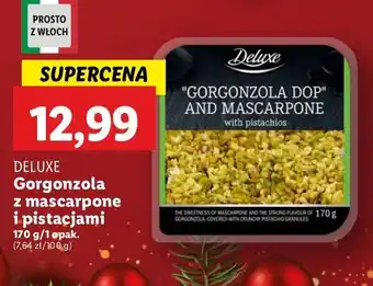 Lidl Gorgonzola mascarpone z pistacjami Deluxe oferta