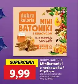 Lidl Mini batoniki z nerkowców a la pumpkin spice latte Dobra kaloria oferta