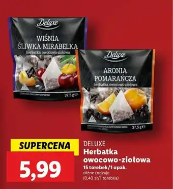 Lidl Herbata wiśnia - śliwka - mirabelka Deluxe oferta