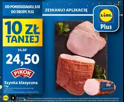 Lidl Szynka klasyczna Pikok oferta