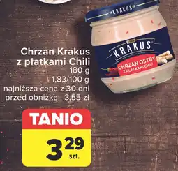 Carrefour Chrzan ostry z płatkami chili Krakus Maspex oferta