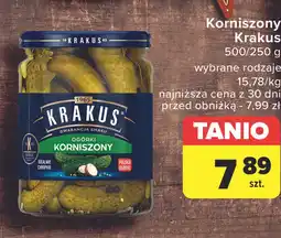 Carrefour Ogórki korniszony Krakus Maspex oferta