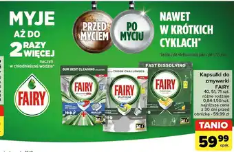 Carrefour Tabletki do zmywarki lemon Fairy All In 1 oferta