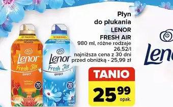 Carrefour Płyn do płukania tropical sunset Lenor Fresh Air Effect oferta