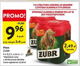 Intermarche Piwo Żubr 1768 oferta