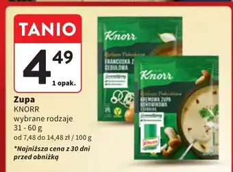 Intermarche Kremowa zupa borowikowa z cebulką Knorr Rozkosze Podniebienia oferta