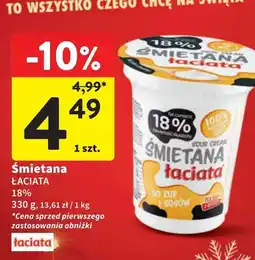 Intermarche Śmietana 18% Łaciata oferta