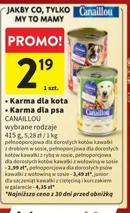 Intermarche Karma dla szczeniąt z cielęciną i kurczakiem Canaillou oferta