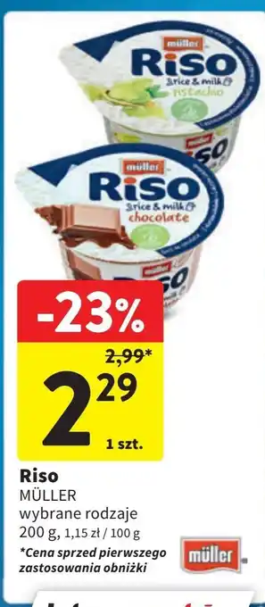 Intermarche Deser pistacjowy Muller Riso oferta