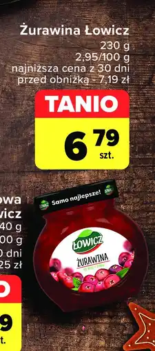 Carrefour Market Żurawina do mięs i serów Łowicz oferta