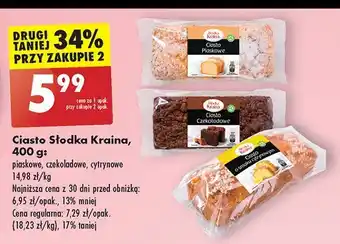 Biedronka Ciasto piaskowe Słodka kraina oferta