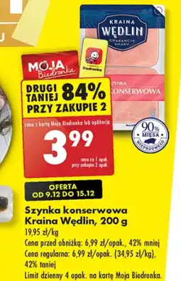 Biedronka Szynka Kraina Wędlin oferta