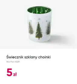 Pepco Świecznik szklany choinki oferta