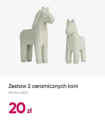 Pepco Zestaw 2 ceramicznych koni oferta