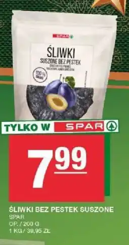 Spar ŚLIWKI BEZ PESTEK SUSZONE oferta