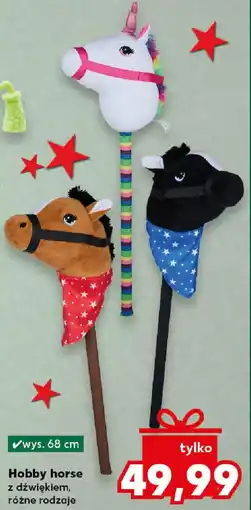 Kaufland Hobby horse z dźwiękiem, różne rodzaje oferta